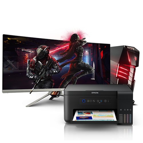 product dari printer epson serta pc gaming